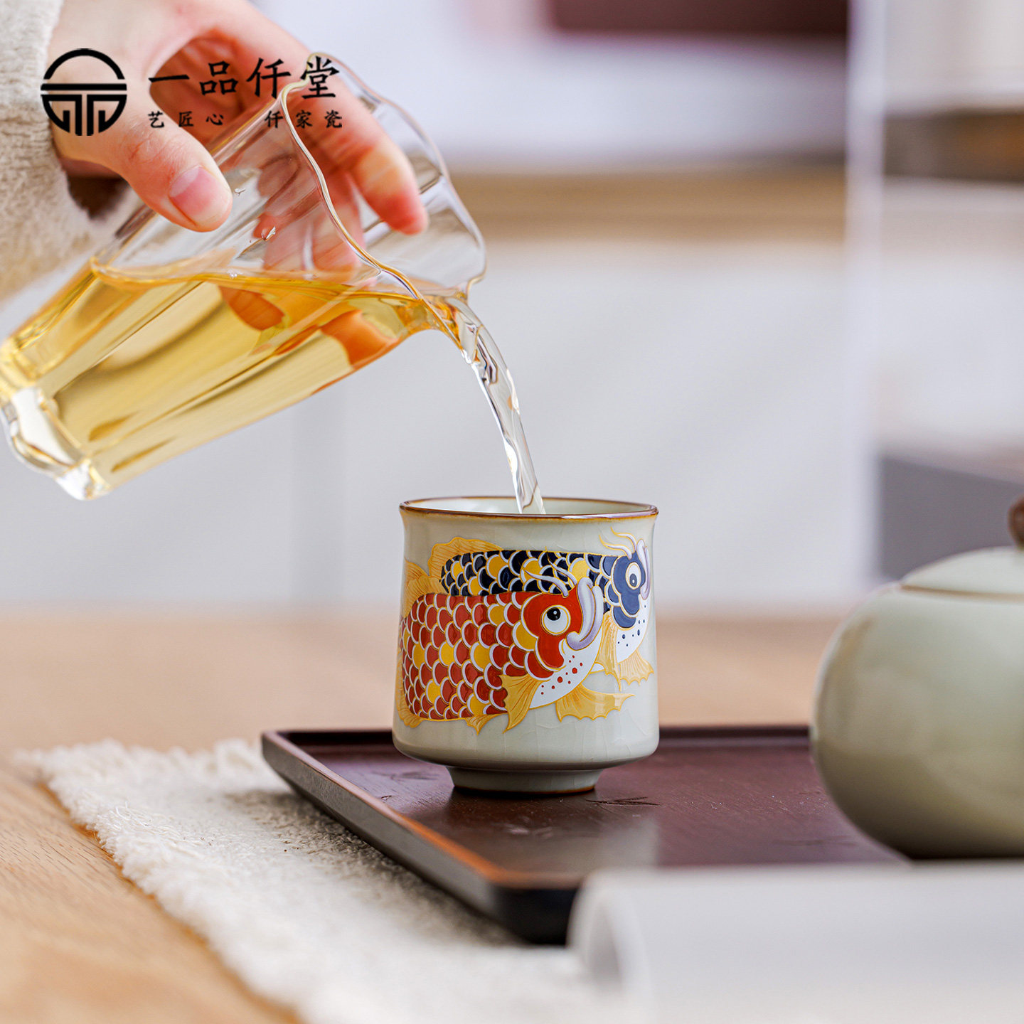 陶瓷功夫茶杯2026新款喝茶品茗杯陶瓷高端单杯茶具个人专用主人杯,餐饮具,茶杯,淘宝优惠券,粉丝福利购,淘宝优惠卷