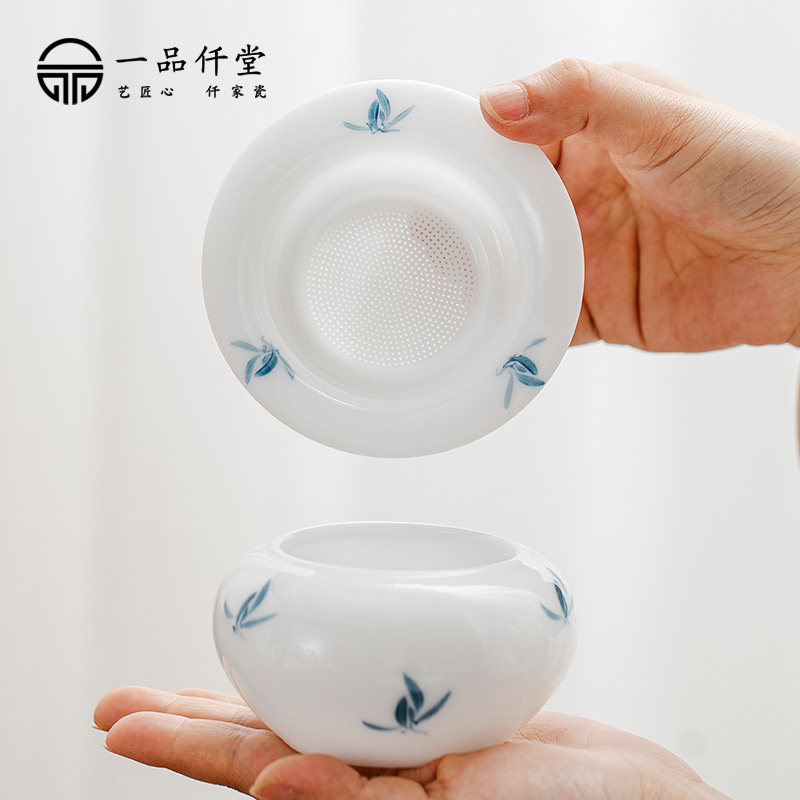 一品仟堂冰种手绘玉兰花图片