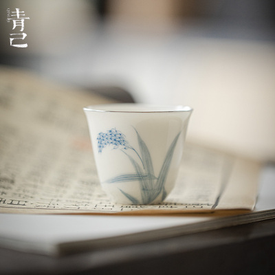 一品仟堂手绘品茗杯喝茶杯