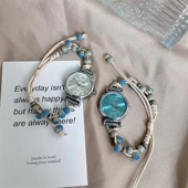 民族风编织绳串珠手链手表女款 初高中学生ins小众森复古手饰优雅