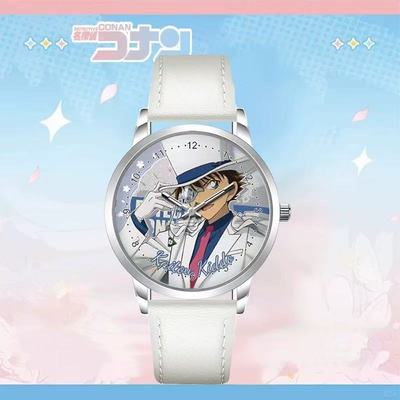 名侦探柯南联名手表工藤薪一怪盗基德毛利兰灰原哀周边学生石英表