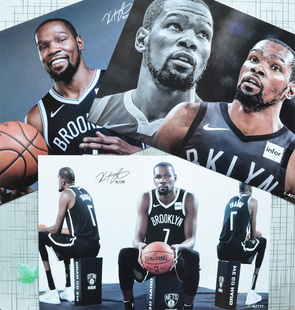 高清凯文杜兰特海报墙贴纸卧室装饰画 NBA篮球球星雷霆篮网超大
