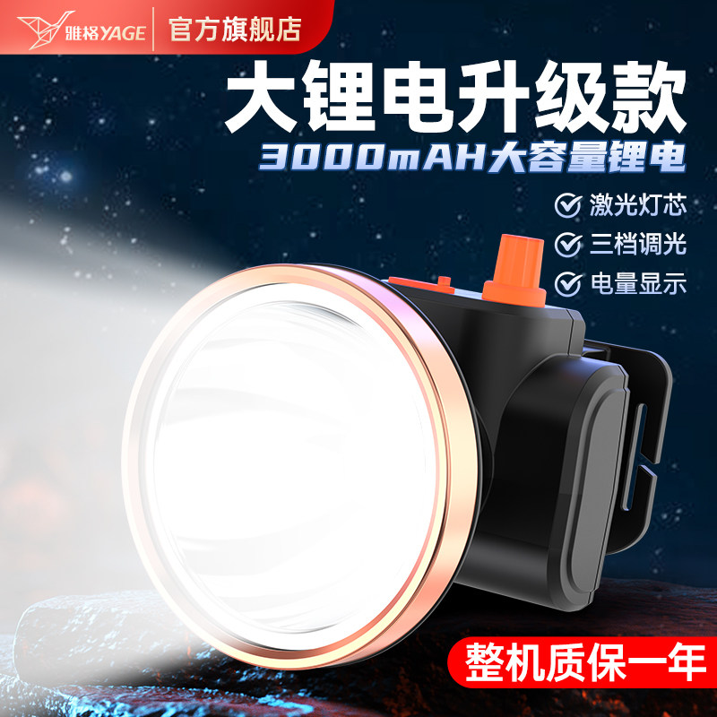 【续航升级】大容量头戴式夜钓灯