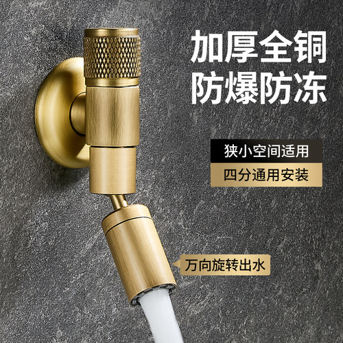 俊申全铜拖把池万向水龙头单冷