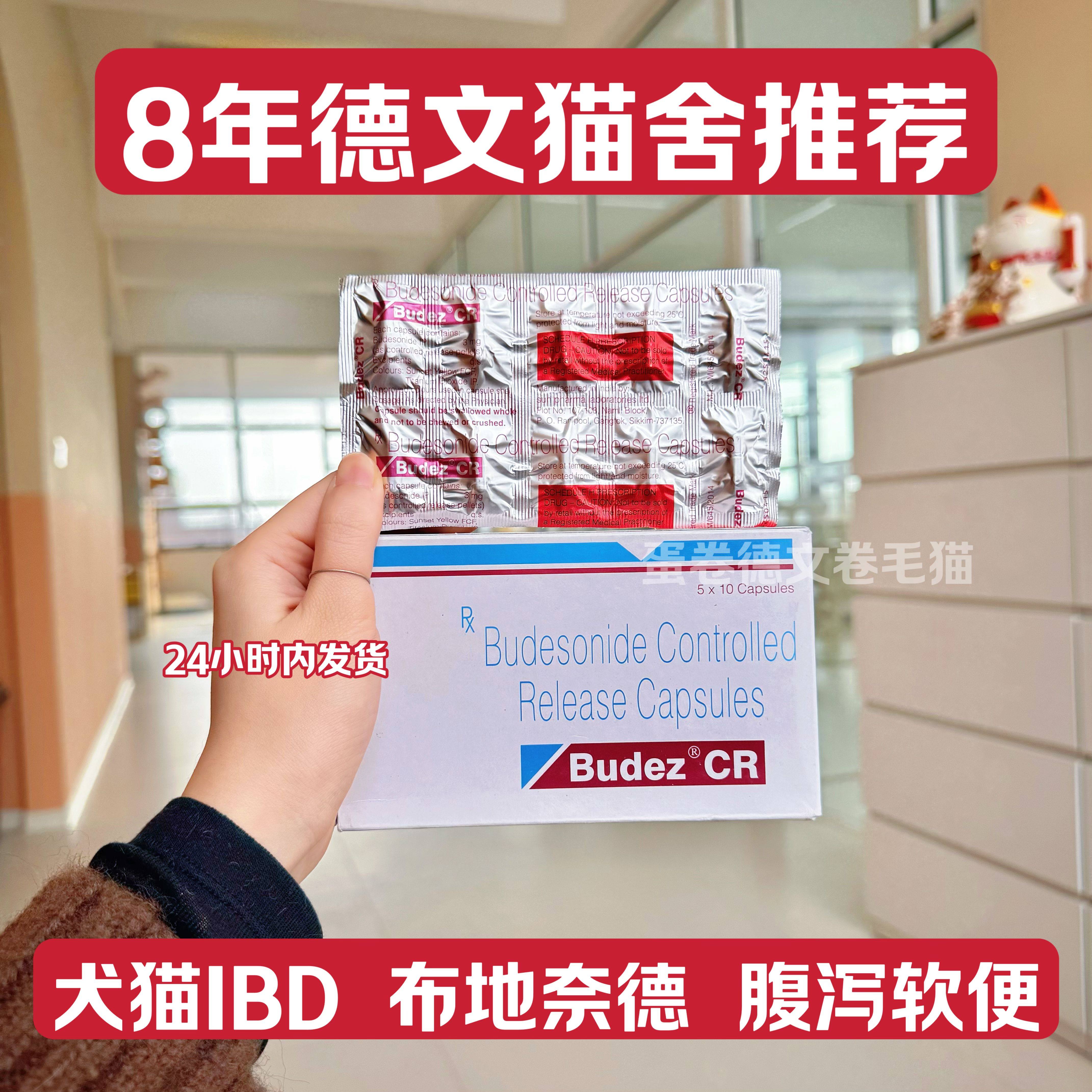 进口Budesonide布地奈德猫狗IBD腹泻宠物拉稀软便慢性肠炎呕吐