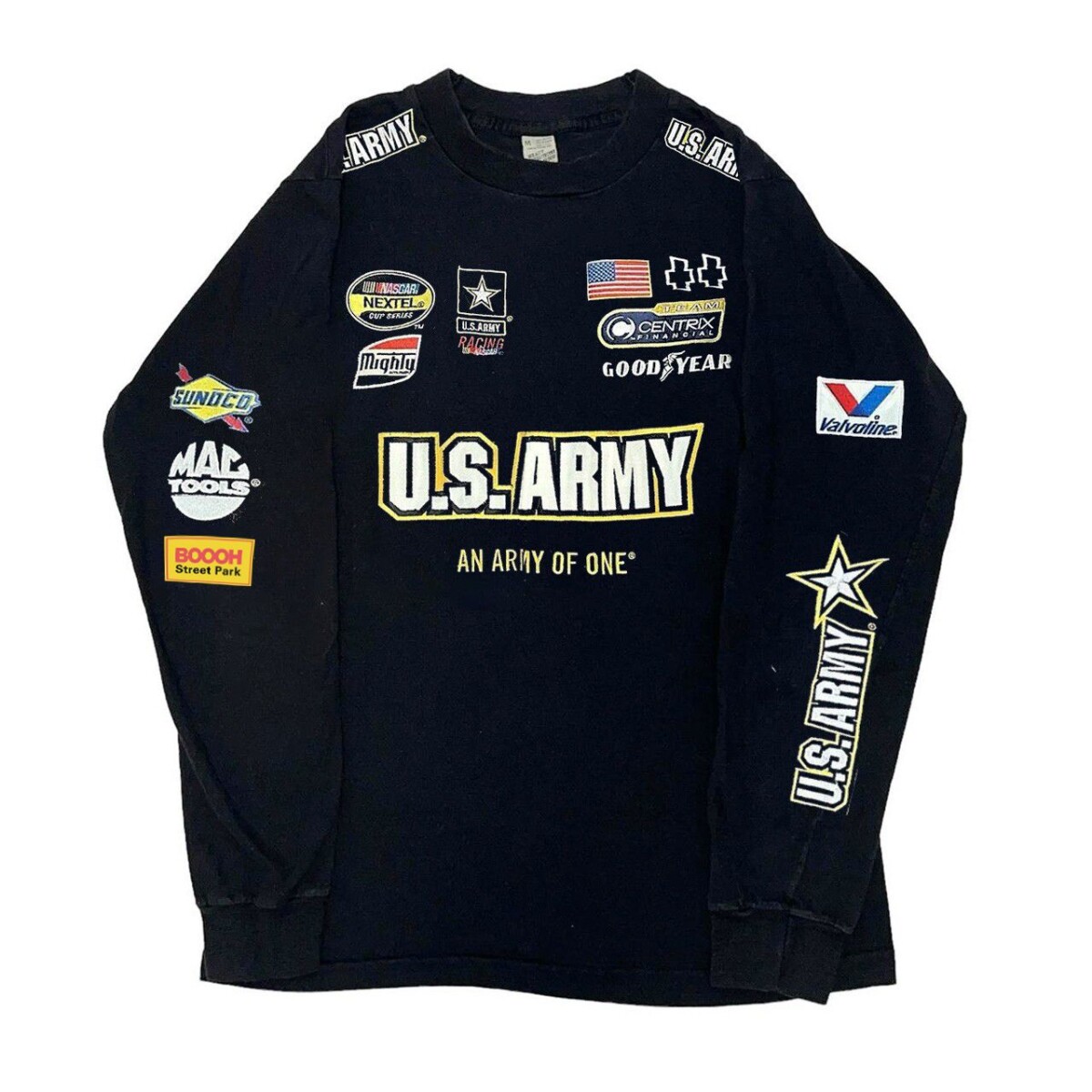 潮牌短袖t恤260g重磅长袖t恤男ins潮牌美式休闲圆领宽松上衣