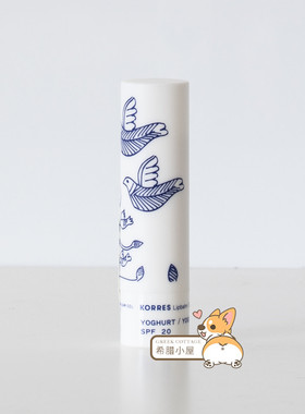 希腊直邮 korres珂诺诗 天然滋润修护润唇膏蜂蜜可可酸奶薄荷玫瑰