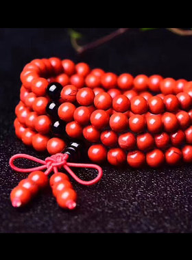 南非红碧玉天然手链红黑玛瑙佛头