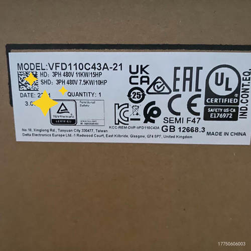 台达VFD110C43A-21变频器，