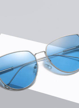 墨镜时尚风偏光海洋片浅色太阳镜