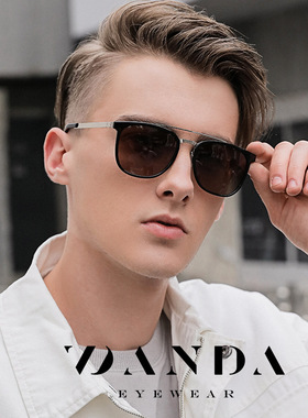 墨镜方框金属时尚风街拍太阳镜