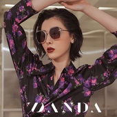 时尚 女网红白领开车偏光太阳眼镜旅行休闲大框太阳眼镜方框潮墨镜