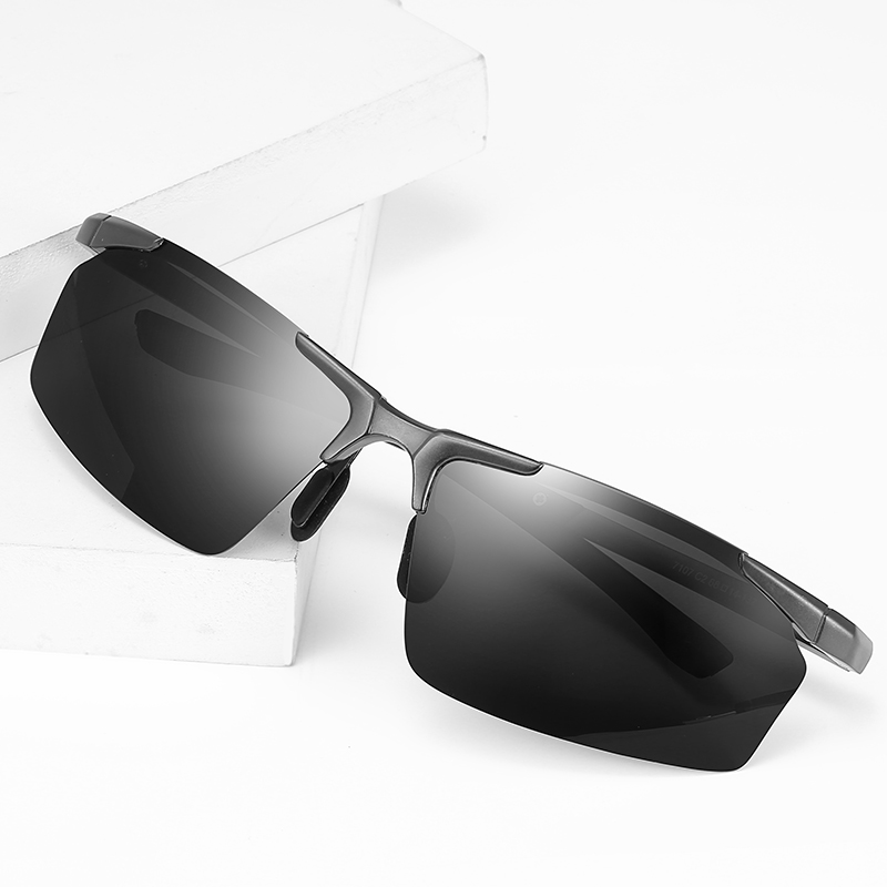 新款铝镁偏光太阳镜运动型男士炫彩墨镜户外旅行钓鱼骑行太阳眼镜