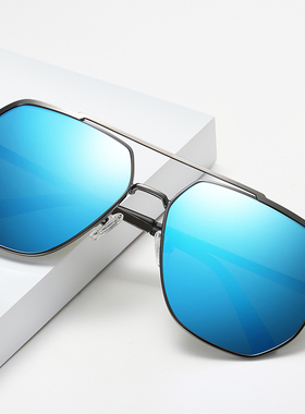 墨镜复古风方形彩色旅行太阳眼镜