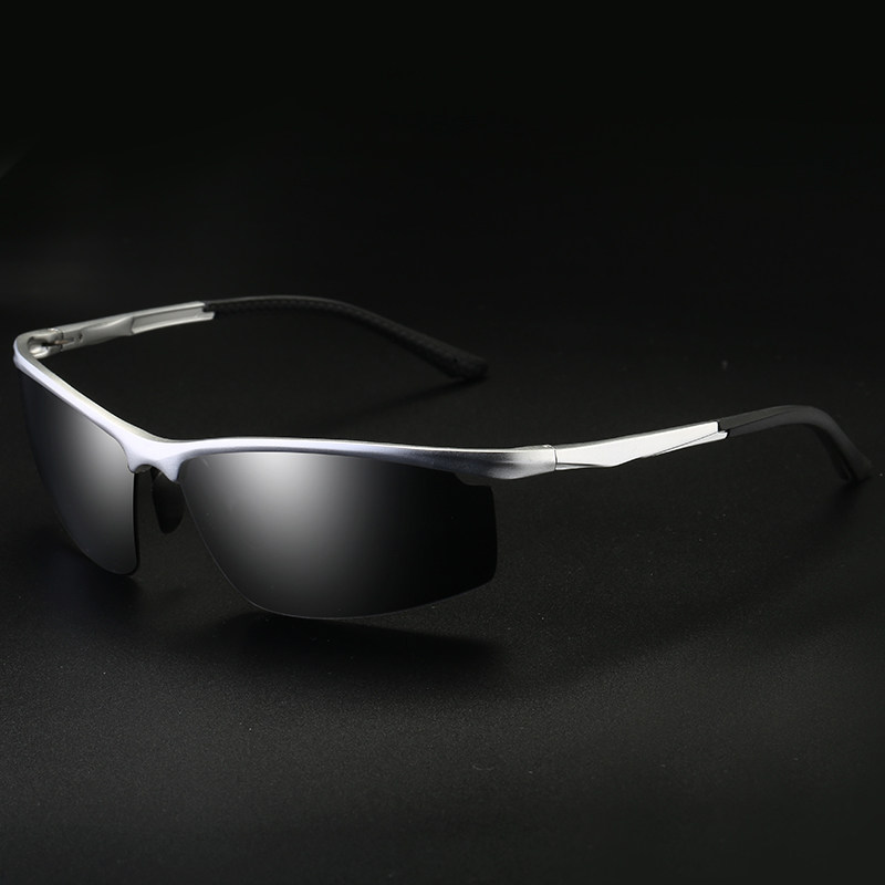 时尚新款铝镁开车偏光太阳镜男高清驾驶眼镜骑行户外运动钓鱼墨镜