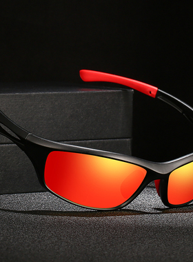 男女开车偏光太阳镜防尘眼镜骑行墨镜炫彩膜系列驾驶镜户外钓鱼镜