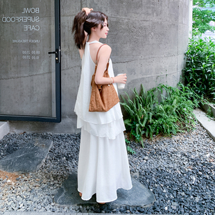 2571 2025新款 减龄套装 宽松透气花瓣边吊带两件套 P165控228 夏装