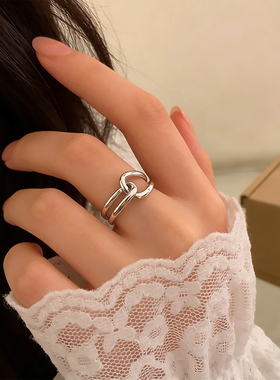 环环相扣食指戒指2026新款