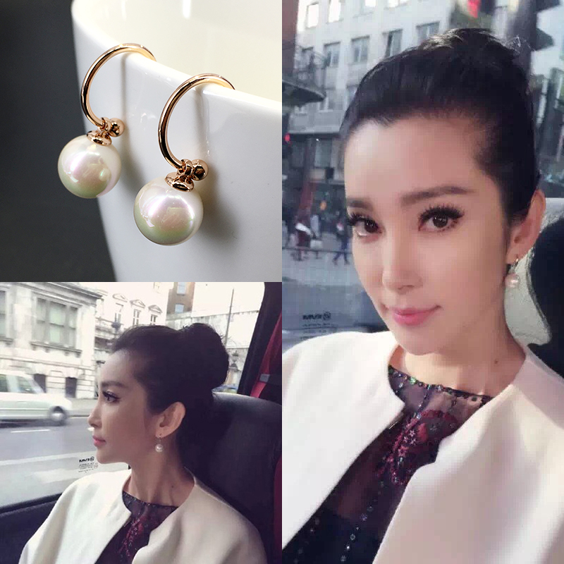 甜美韓版新品時尚珍珠耳釘韓國氣質首飾品耳配飾優雅貝珠耳環耳墜