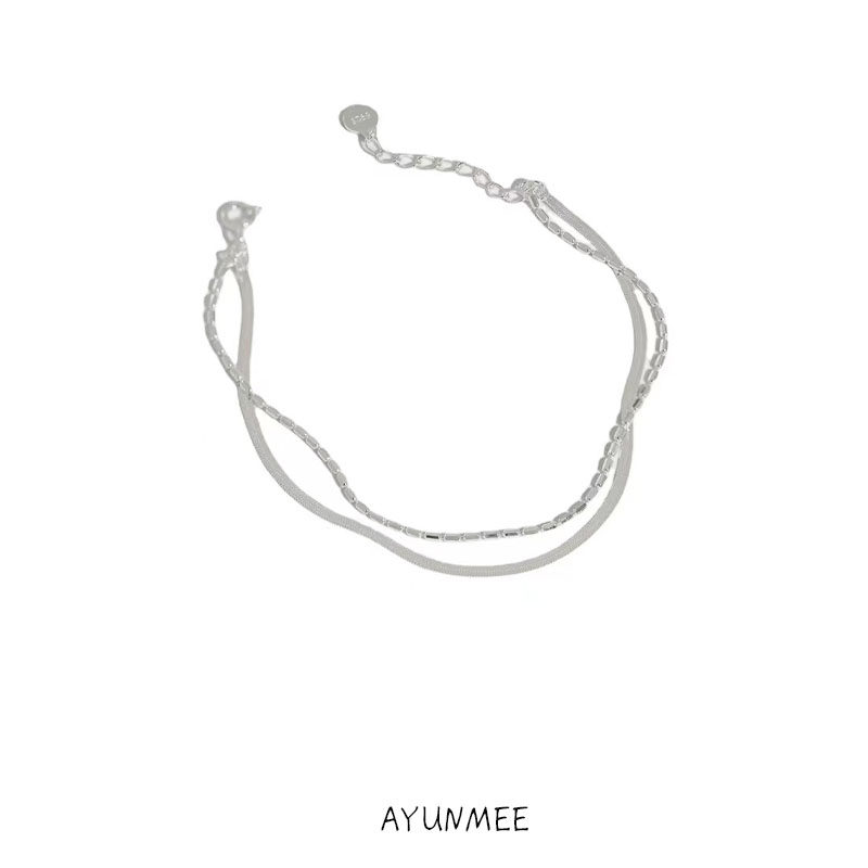 AYUNMEE女915银日韩简约手链