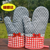 微波炉 烤箱家用防烫全棉耐高温硅胶加长加厚烘培烹饪隔热手套