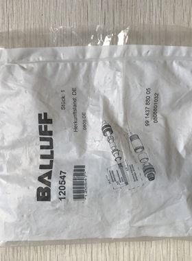 现货促销全新原装巴鲁夫连接头 120547 0808 DE 成色漂亮实物照片