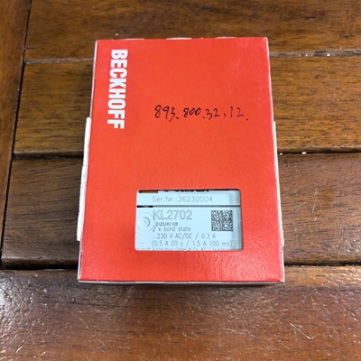 现货促销全新原装未拆封BECKHOFF倍福KL2702成色非常漂亮实物照片