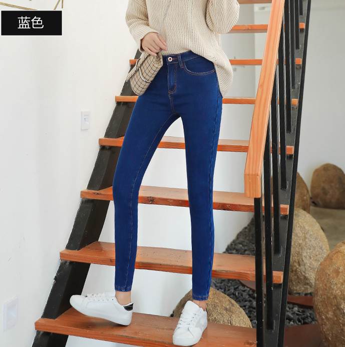 洋气秋季高腰黑色牛仔裤女早秋款气质设计女士弹性九分裤休闲个性|ruв категории Женская одежда, джинсы - от Buy2taobao.com для оказания профессиональной услуги покупки агента Taobao