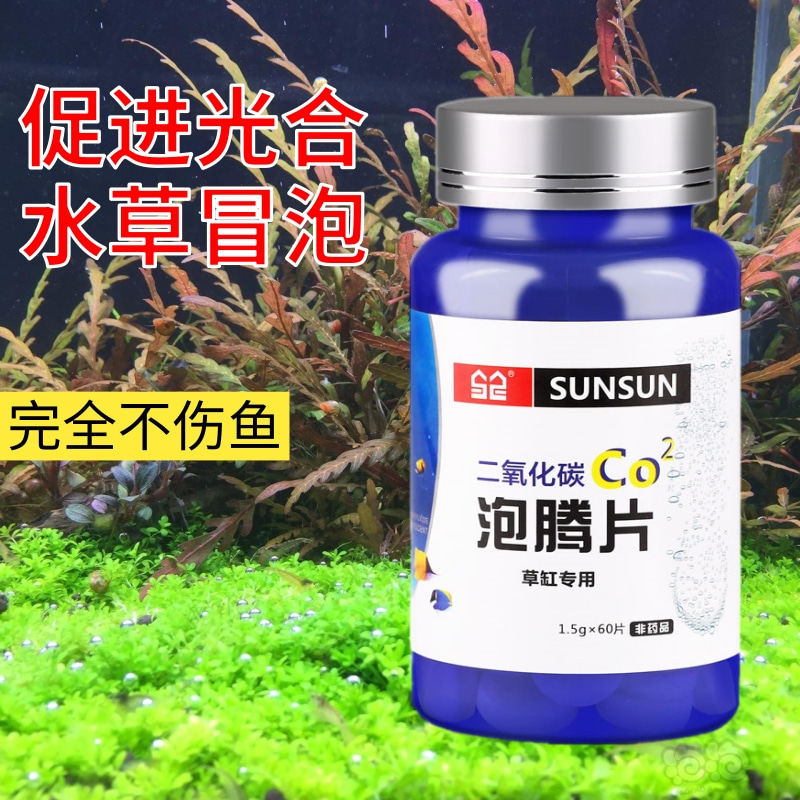 森森水草缸二氧化碳片泡腾片缓释片二氧化碳发生器水族用品co2片 晨锋水族企业店 淘优券