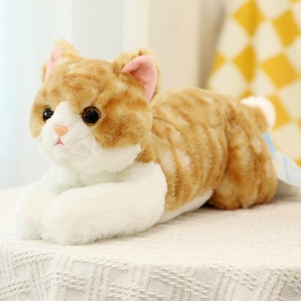 仿真小猫抱枕猫咪玩偶可爱猫猫公仔毛绒玩具儿童安抚陪睡觉布娃