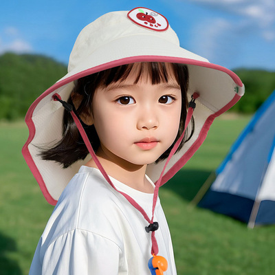 儿童防晒帽女宝宝遮阳帽子男童
