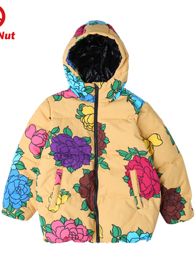 DEVIL NUT潮牌恶魔 潮童装 撞色保暖休闲羽绒服-DN KIDS AET