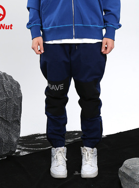 DEVIL NUT潮牌 恶魔 21秋冬新款男女贴块休闲裤卫裤 地球海洋 ATO