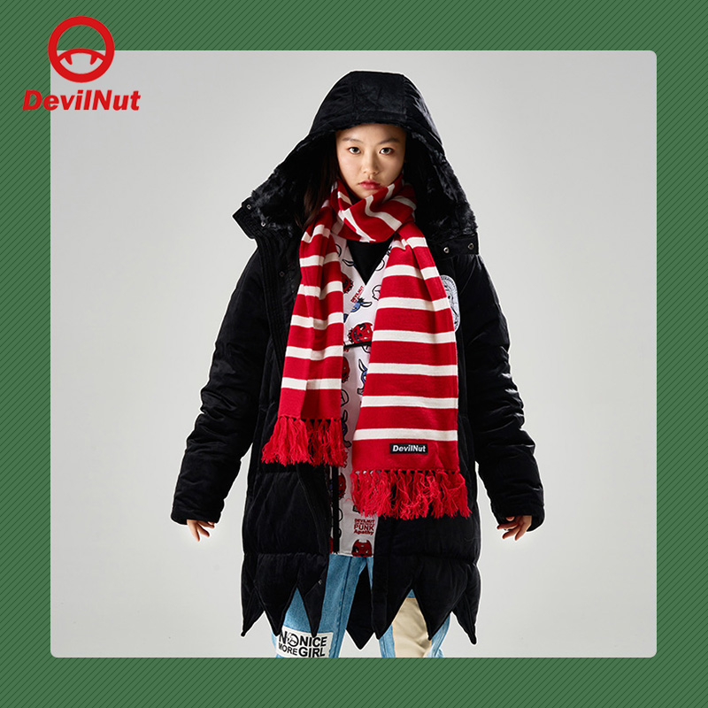 DEVIL NUT潮牌恶魔无性别情侣休闲保暖羽绒服-吸血男爵 AET