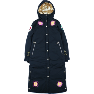 DEVIL NUT潮牌恶魔女式休闲保暖保暖长款羽绒服原子超少女DNP ANT