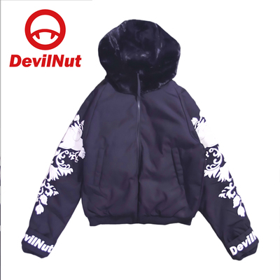 DEVILNUT潮牌高腰夹克羽绒服