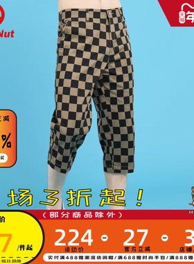 DEVIL NUT潮牌 格子修身 男士休闲裤  SFO