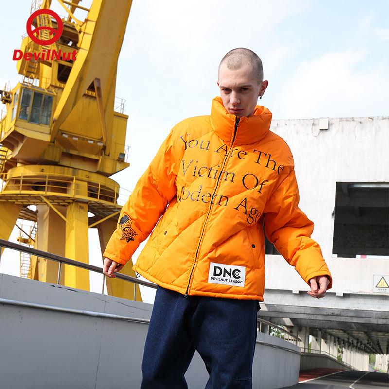 DEVIL NUT潮牌恶魔21秋冬无性别情侣保暖保暖羽绒服 经典复刻 ATO