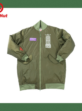 DEVIL NUT潮牌恶魔潮牌无性别保暖舒适休闲中长款羽绒服 AET