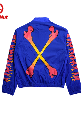 DEVIL NUT恶魔潮牌立领夹克男潮牌印花宽松外套