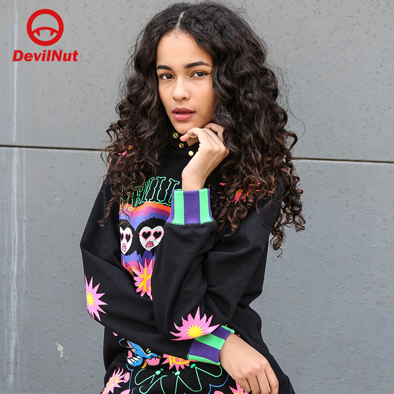 DEVILNUT套头卫衣恶魔女款原子