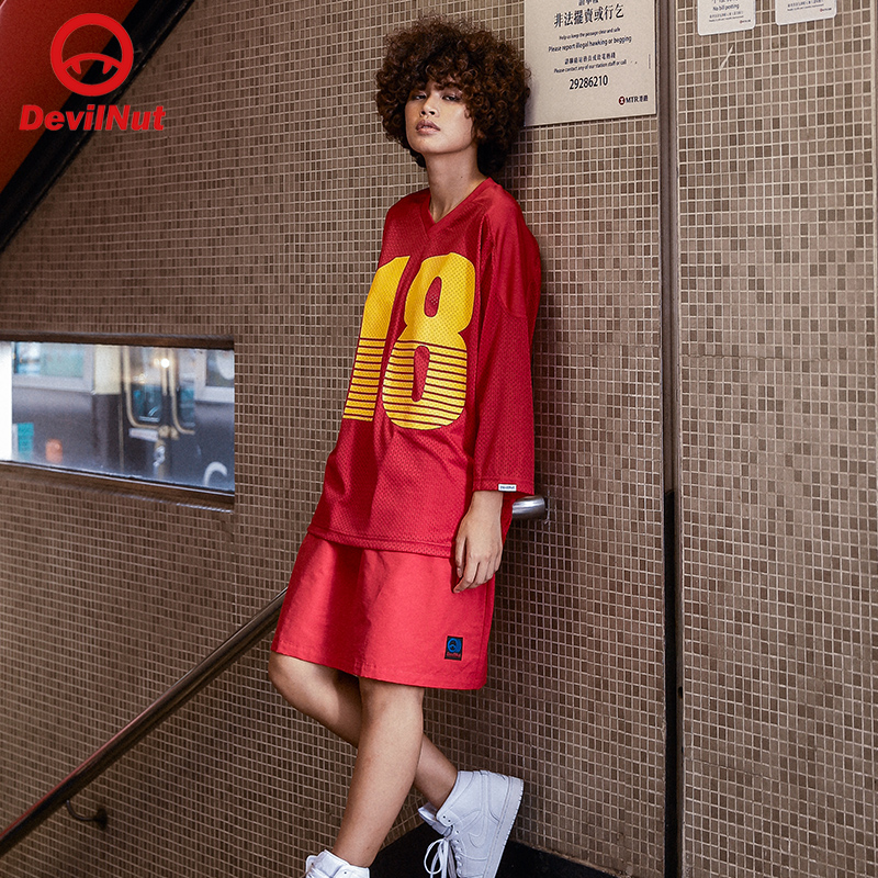 nut中国红新年红大红set短袖t恤