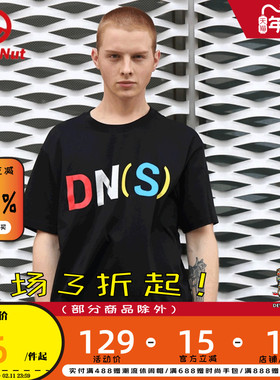 DEVIL NUT小恶魔 潮牌 DNS 夏新款男女ins黑色宽松短袖T恤 STY