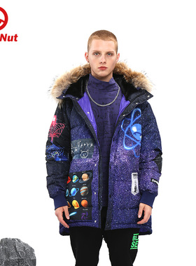 DEVIL NUT潮牌恶魔21冬季无性别情侣保暖保暖羽绒服量子力学 ATO