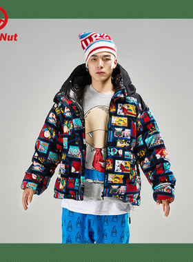 DEVIL NUT潮牌恶魔秋冬无性别情侣款保暖羽绒服超飞侠  ATY