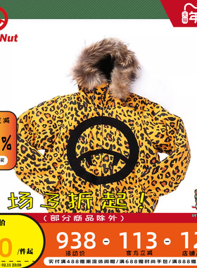 DEVIL NUT潮牌恶魔无性别情侣保暖舒适宽松休闲毛领连帽羽绒服ASV