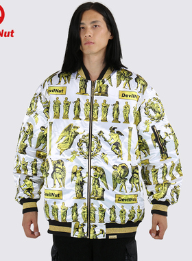 DEVIL NUT恶魔 潮牌 特宽松 棉 男款 夹克 主 AFV