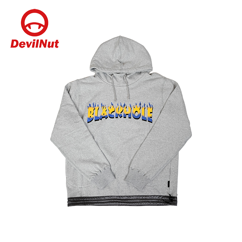 DEVIL NUT美式街头风连帽卫衣男女宽松印花字母百搭上衣潮牌
