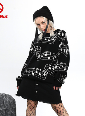 DEVIL NUT潮牌 恶魔 21秋冬季新款圆领毛衣 超飞侠 ATO