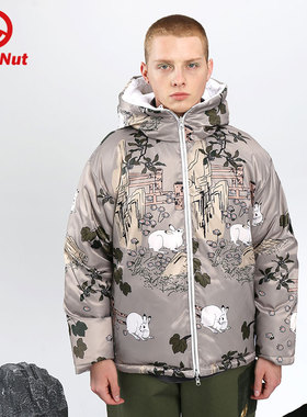 DEVIL NUT潮牌恶魔21冬季保暖休闲羽绒服 梧桐双兔 ATO